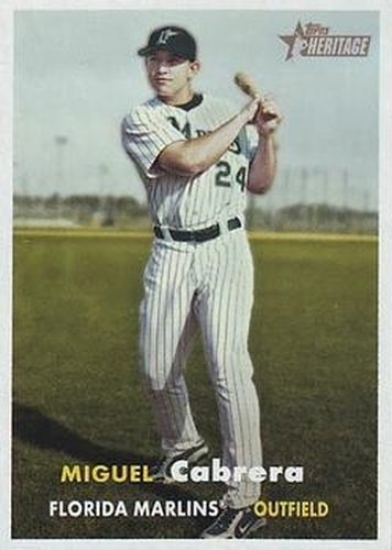 #403 Miguel Cabrera - Florida Marlins - 2006 Topps Heritage Baseball