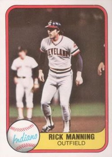 #403 Rick Manning - Cleveland Indians - 1981 Fleer Baseball