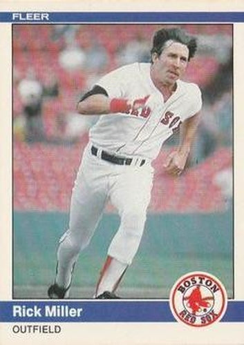 #403 Rick Miller - Boston Red Sox - 1984 Fleer Baseball