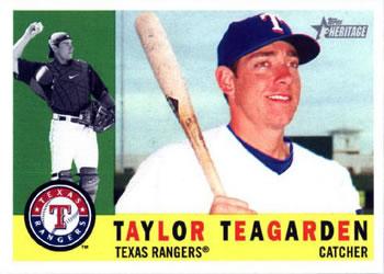 #403 Taylor Teagarden - Texas Rangers - 2009 Topps Heritage Baseball
