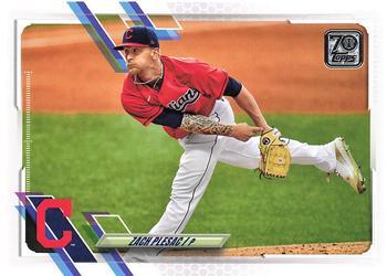 #403 Zach Plesac - Cleveland Indians - 2021 Topps Baseball