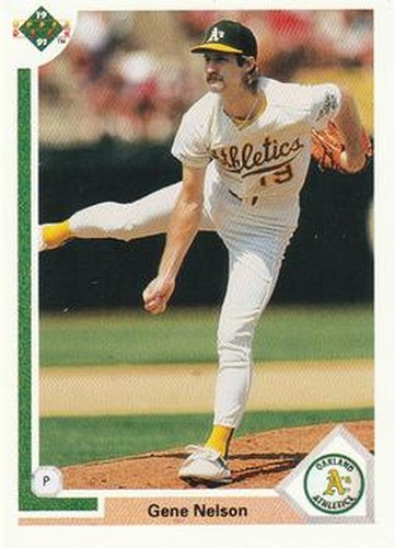 #403 Gene Nelson - Oakland Athletics - 1991 Upper Deck Baseball