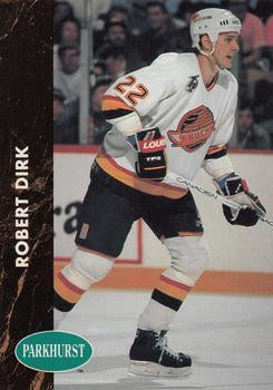 #403 Robert Dirk - Vancouver Canucks - 1991-92 Parkhurst Hockey