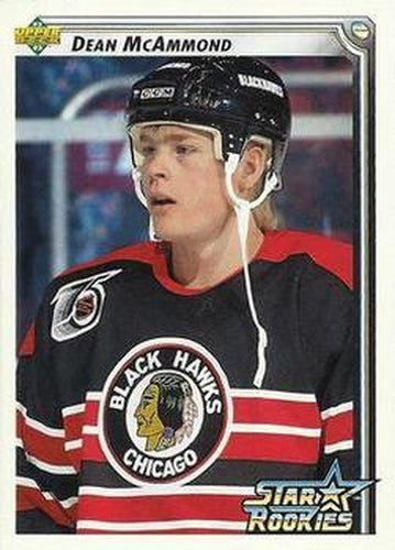 #403 Dean McAmmond - Chicago Blackhawks - 1992-93 Upper Deck Hockey