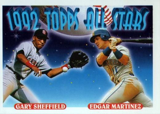 #403 Gary Sheffield / Edgar Martinez - San Diego Padres / Seattle Mariners - 1993 Topps Baseball