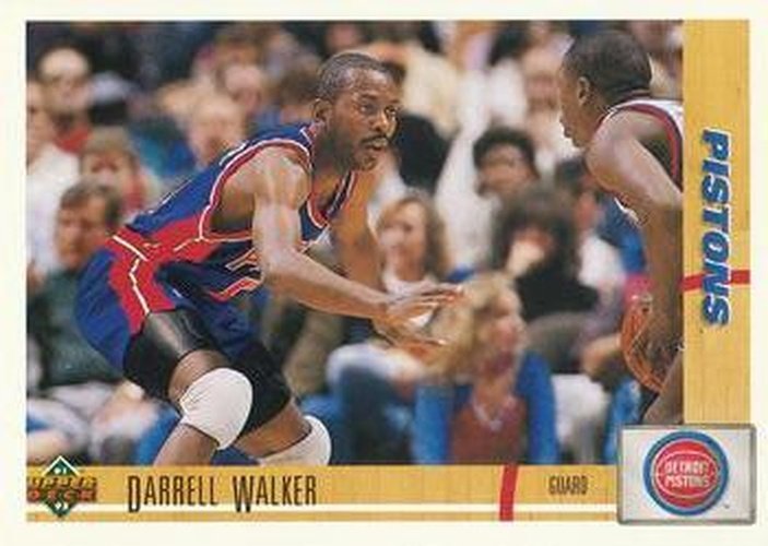 #403 Darrell Walker - Detroit Pistons - 1991-92 Upper Deck Basketball