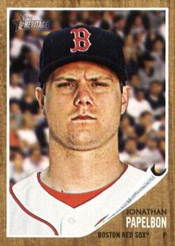 #403 Jonathan Papelbon - Boston Red Sox - 2011 Topps Heritage Baseball