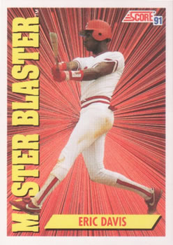 #403 Eric Davis - Cincinnati Reds - 1991 Score Baseball