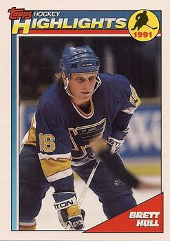 #403 Brett Hull - St. Louis Blues - 1991-92 Topps Hockey