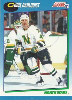 #404 Chris Dahlquist - Minnesota North Stars - 1991-92 Score Canadian Hockey