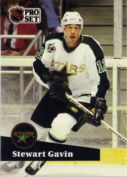 #404 Stewart Gavin - 1991-92 Pro Set Hockey