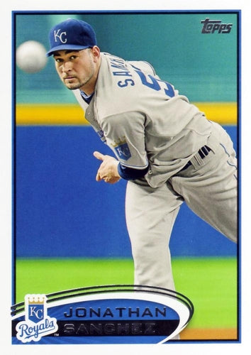 #404 Jonathan Sanchez - Kansas City Royals - 2012 Topps Baseball