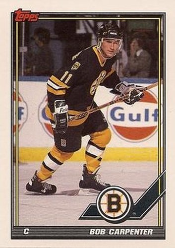 #404 Bob Carpenter - Boston Bruins - 1991-92 Topps Hockey
