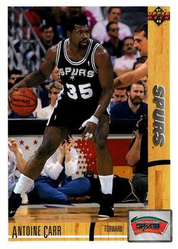 #404 Antoine Carr - San Antonio Spurs - 1991-92 Upper Deck Basketball