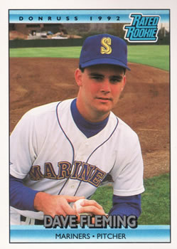 #404 Dave Fleming - Seattle Mariners - 1992 Donruss Baseball