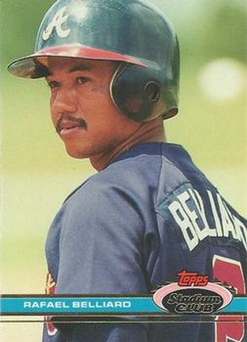 #404 Rafael Belliard - Atlanta Braves - 1991 Stadium Club Baseball