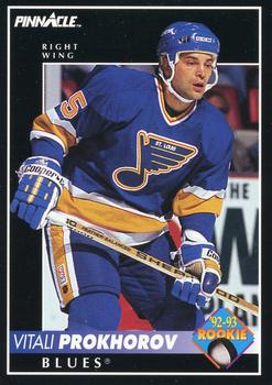 #404 Vitali Prokhorov - St. Louis Blues - 1992-93 Pinnacle Canadian Hockey