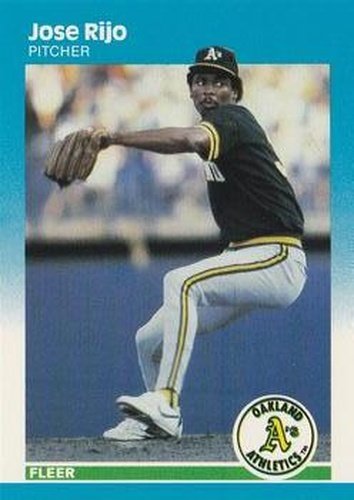 #404 Jose Rijo - Oakland Athletics - 1987 Fleer Baseball