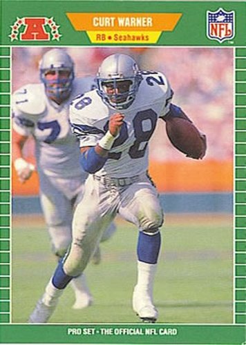 #404 Curt Warner - Seattle Seahawks - 1989 Pro Set Football