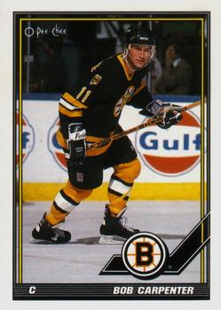#404 Bob Carpenter - Boston Bruins - 1991-92 O-Pee-Chee Hockey