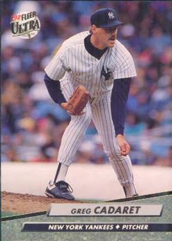 #404 Greg Cadaret - New York Yankees - 1992 Ultra Baseball