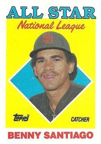 #404 Benny Santiago - San Diego Padres - 1988 Topps Baseball