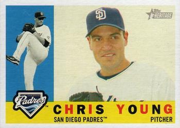 #404 Chris Young - San Diego Padres - 2009 Topps Heritage Baseball