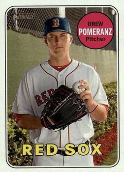 #404 Drew Pomeranz - Boston Red Sox - 2018 Topps Heritage Baseball