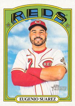 #404 Eugenio Suarez - Cincinnati Reds - 2021 Topps Heritage Baseball