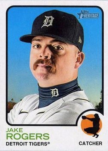 #404 Jake Rogers - Detroit Tigers - 2022 Topps Heritage Baseball