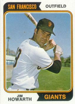 #404 Jim Howarth - San Francisco Giants - 1974 Topps Baseball