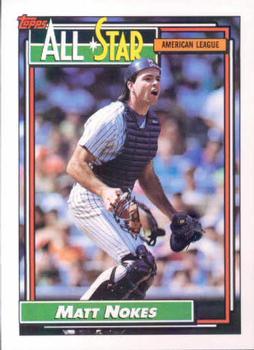 #404 Matt Nokes - New York Yankees - 1992 Topps Baseball