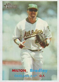 #404 Milton Bradley - Oakland Athletics - 2006 Topps Heritage Baseball