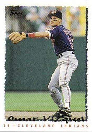 #404 Omar Vizquel - Cleveland Indians - 1995 Topps Baseball