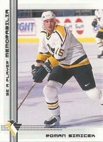 #404 Roman Simicek - Pittsburgh Penguins - 2000-01 Be a Player Memorabilia Hockey
