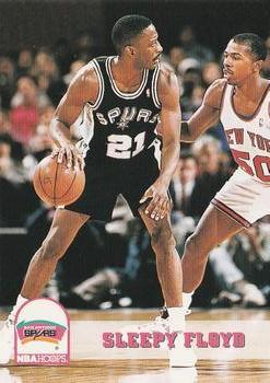 #404 Sleepy Floyd - San Antonio Spurs - 1993-94 Hoops Basketball