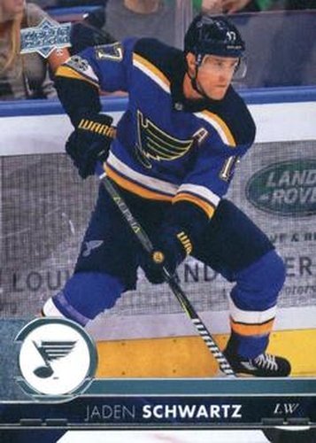 #404 Jaden Schwartz - St. Louis Blues - 2017-18 Upper Deck Hockey
