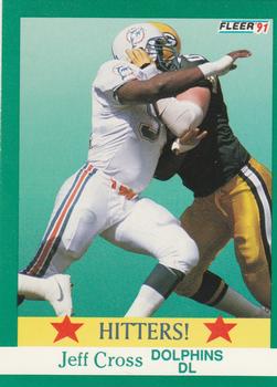 #404 Jeff Cross - Miami Dolphins - 1991 Fleer Football