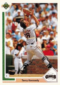 #404 Terry Kennedy - San Francisco Giants - 1991 Upper Deck Baseball