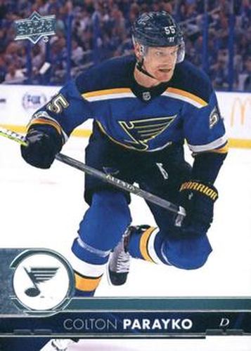 #405 Colton Parayko - St. Louis Blues - 2017-18 Upper Deck Hockey