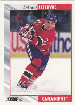 #405 Sylvain Lefebvre - Montreal Canadiens - 1992-93 Score USA Hockey