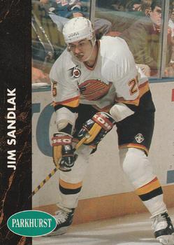 #405 Jim Sandlak - Vancouver Canucks - 1991-92 Parkhurst Hockey