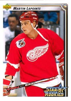 #405 Martin Lapointe - Detroit Red Wings - 1992-93 Upper Deck Hockey