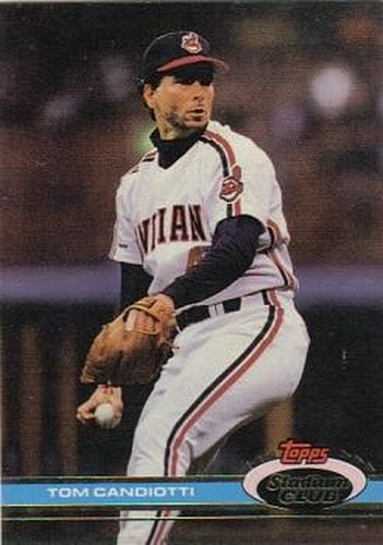 #405 Tom Candiotti - Cleveland Indians - 1991 Stadium Club Baseball