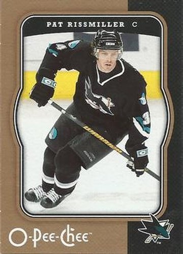 #405 Pat Rissmiller - San Jose Sharks - 2007-08 O-Pee-Chee Hockey
