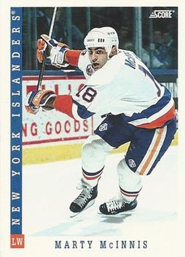 #405 Marty McInnis - New York Islanders - 1993-94 Score Canadian Hockey