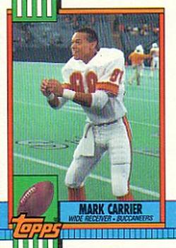 #405 Mark Carrier - Tampa Bay Buccaneers - 1990 Topps Football