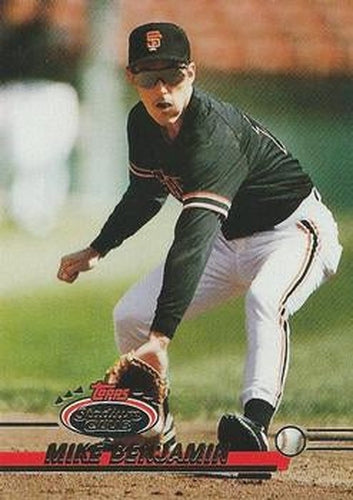 #405 Mike Benjamin - San Francisco Giants - 1993 Stadium Club Baseball