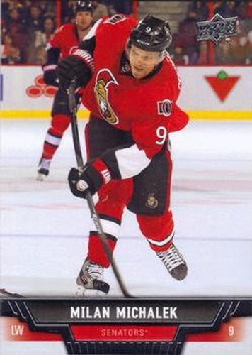 #405 Milan Michalek - Ottawa Senators - 2013-14 Upper Deck Hockey