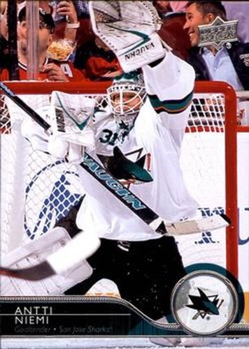 #405 Antti Niemi - San Jose Sharks - 2014-15 Upper Deck Hockey